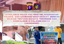 Ditpolairud Polda Kalteng Tingkatkan Kesadaran Masyarakat Lawan Paham Terorisme dan Radikalisme