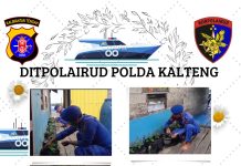 Ditpolairud Polda Kalteng Turun Tangan Menjaga Ketahanan Pangan di DAS Jelai