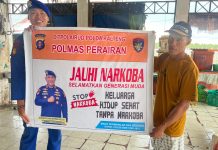 Polmas Ditpolairud Halau Gangguan Kamtibmas, Cegah Narkoba Merajalela di DAS Seruyan