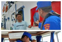 Patroli Rutin Kapal Ditpolairud Polda Kalteng Demi Keselamatan Pelayaran di DAS Mentaya