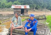 Ciptakan Harkamtibmas di Lingkungan Nelayan, Ditpolairud Polda Kalteng Sambang ke Buntok Seberang