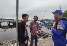 Polisi RW Ditpolairud Sambang dan Patroli Rutin, Demi Kamtibmas Kondusif di DAS Kumai