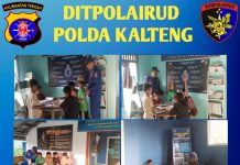 Polri Layani Warga, Ditpolairud Sediakan Pondok Baca Melek Huruf Bagi Anak Pesisir DAS Kahayan Bahaur