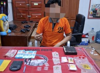 Polres Barito Utara Bongkar Peredaran Sabu di Montallat, 17 Paket Narkotika Disita