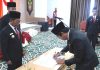 Kukuhkan Kepala Disdukcapil Murung Raya, Bupati Heriyus Tekankan Kerja Cerdas dan Tuntas