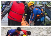 Tuntas dalam Rentang Sejam, Tim Gabungan Temukan Mayat Dua Korban Tenggelam di Sungai Barito