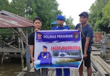 Cegah Narkoba, Ditpolairud Polda Kalteng Sampaikan Ini kepada Warga DAS Kumai