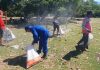 Ciptakan Lingkungan Bersih dan Sehat, Ditpolairud Bersihkan Sampah di Pantai Kempeng Pegatan