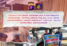 Giliran Masyarakat DAS Kahayan Diedukasi Ditpolairud supaya Jauhi Narkoba