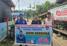 Jauhi Narkoba, Pilih Hidup Sehat! Pesan Ditpolairud kepada Masyarakat DAS Barito 