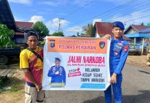 Polmas Ditpolairud Jaga Kamtibmas, Jauhkan Masyarakat DAS Seruyan dari Narkoba