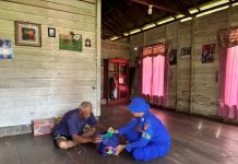 Pelihara Kamtibmas Kondusif, Ditpolairud Polda Kalteng Dekati Masyarakat Lewat Pembagian Bansos