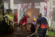Gudang Pupuk UPT BBTPH Dinas Pertanian Barito Utara Terbakar