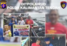 Personel KP XVIII-1004 Ditpolairud Edukasi Selamatkan Generasi Muda DAS Mentaya dari Bahaya Narkoba