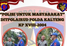 Ditpolairud Polda Kalteng Ajak Warga DAS Kumai Jauhi dan Perangi Narkoba
