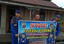 Ditpolairud Polda Kalteng Rangkul Warga Pesisir Sungai Barito Cegah Ilegal Fishing