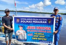 Ditpolairud Polda Kalteng dan Masyarakat Kerja Sama Berantas Narkoba di DAS Jelai