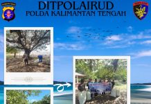 Rawat Lingkungan agar Lestari, Ditpolairud Bersihkan Sampah di Pantai Kempeng Pegatan DAS Katingan