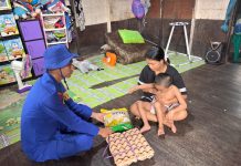 Sambut HUT ke-80 Bhayangkara, Ditpolairud Berbagi kepada Masyarakat Buntok
