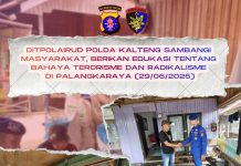Ditpolairud Polda Kalteng Sambangi Masyarakat, Konsisten Bendung Paham Terorisme dan Radikalisme