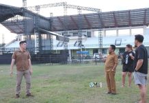 Bupati Heriyus Tinjau Venue Malam Hiburan Rakyat, Dimeriahkan Band Ungu