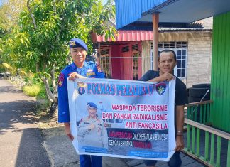 Ditpolairud Polda Kalteng Tanamkan Nilai-Nilai Pancasila kepada Masyarakat DAS Seruyan