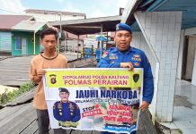 Ditpolairud Ajak Masyarakat Pegatan DAS Katingan Jaga Kamtibmas, Jauhi Narkoba