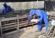 Program Ketahanan Pangan Ditpolairud : Kembangkan Budidaya Ayam Petelur Demi Kemandirian