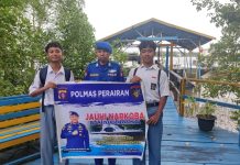 Ditpolairud Polda Kalteng Cegah dan Selamatkan Generasi Muda DAS Kumai dari Bahaya Narkoba