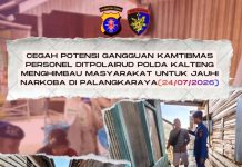 Ditpolairud Rangkul Masyarakat Palangkaraya, Bersama-sama Lawan Peredaran Narkoba