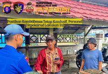 Patroli Dialogis Ditpolairud di Pesisir DAS Barito, Jamin Kamtibmas Kondusif