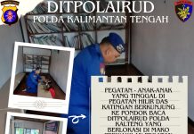 Ditpolairud Polda Kalteng Fasilitasi Pondok Baca Bagi Anak-Anak Pesisir DAS Katingan
