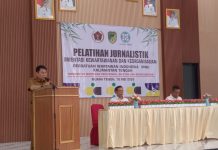 Bupati Barito Utara Ingatkan Kembali Peran Strategis Pers pada Pelatihan OKK PWI Kalteng