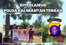 Hadapi Puncak Kemarau, Ditpolairud Polda Kalteng Ajarkan Cara Cegah Karhutla kepada Masyarakat 