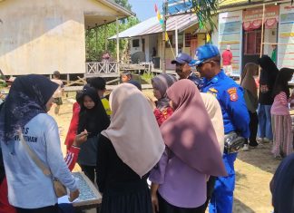 Ditpolairud Hadiri Lomba 17 Agustus di Desa Tanjung Perawan