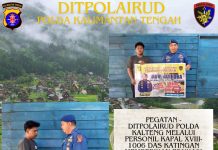 Edukasi Masyarakat, Personel Ditpolairud Cegah Penyebaran Narkoba di DAS Katingan