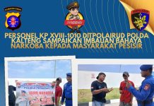 Polmas Perairan Ditpolairud Kondisikan Kamtibmas Kondusif, Cegah Narkoba di Wilayah Pesisir