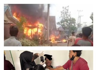 Kebakaran di Kecamatan Montallat, Empat Warga Luka Dirawat di RSUD Muara Teweh