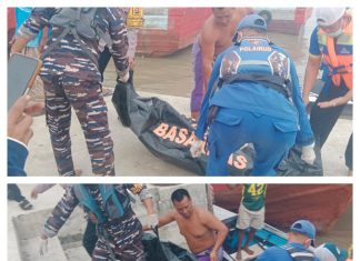 Lagi, Ditpolairud Bersama Tim SAR Gabungan Evakuasi Dua Mayat di Sukamara, Salah Satu Memakai Life Jaket KMP Virgo Transport 8