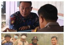 Kapolda Kalteng Didampingi Dirpolairud Turun ke Lokasi Penanggulangan Karhutla Kabupaten Pulang Pisau