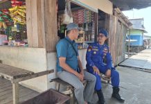 Ditpolairud Patroli Dialogis di Desa Palangkau Lama, Edukasi dan Imbau Kamtibmas