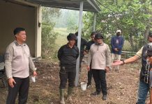 Ditpolairud Dampingi Kapolda Kalteng Tanggulangi Karhutla di Sabaru Palangkaraya