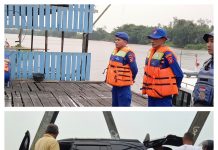 Personel Ditpolairud Sisir Sungai Jelai, Cari Seorang Pria Diduga Hilang setelah Melompat dari Jembatan