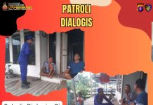 Patroli Dialogis Di Desa Palangkau Lama, Ditpolairud Pererat Silaturahmi dengan Masyarakat 
