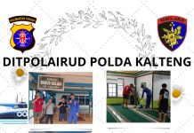 Personel Ditpolairud Polda Kalteng Wujudkan Indonesia Asri, Bersihkan Mushola Babus Salam 