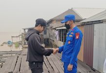 Sambangi Warga Pulang Pisau, Ditpolairud Bersama Warga Wujudkan Kamtibmas Amtibcar